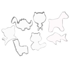 7 Pcs Dinosaur Cookie Cutters Animal Biscuit Mold DIY Fondant Molds for Kids Birthday Party Supplies Favors