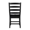 Modern Contemporary Black White 5pc Dining Set Table and 4 Side Chairs Set Wooden Kitchen Dining Furniture Casual Style