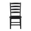 Modern Contemporary Black White 5pc Dining Set Table and 4 Side Chairs Set Wooden Kitchen Dining Furniture Casual Style