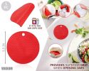 Silicone Jar Opener Gripper Pad 3 Pcs Nonslip Bottle Opener Rubber Jar Opener Gripper Pad Kitchen Set Jar Openers for Seniors Hand Can Opener Kitchen