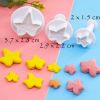 2 Sets Maple Leaf Shape Pastry/Cookie/Fondant Stampers Leaf Plunger Cutters Cake Cutter Biscuits Mold